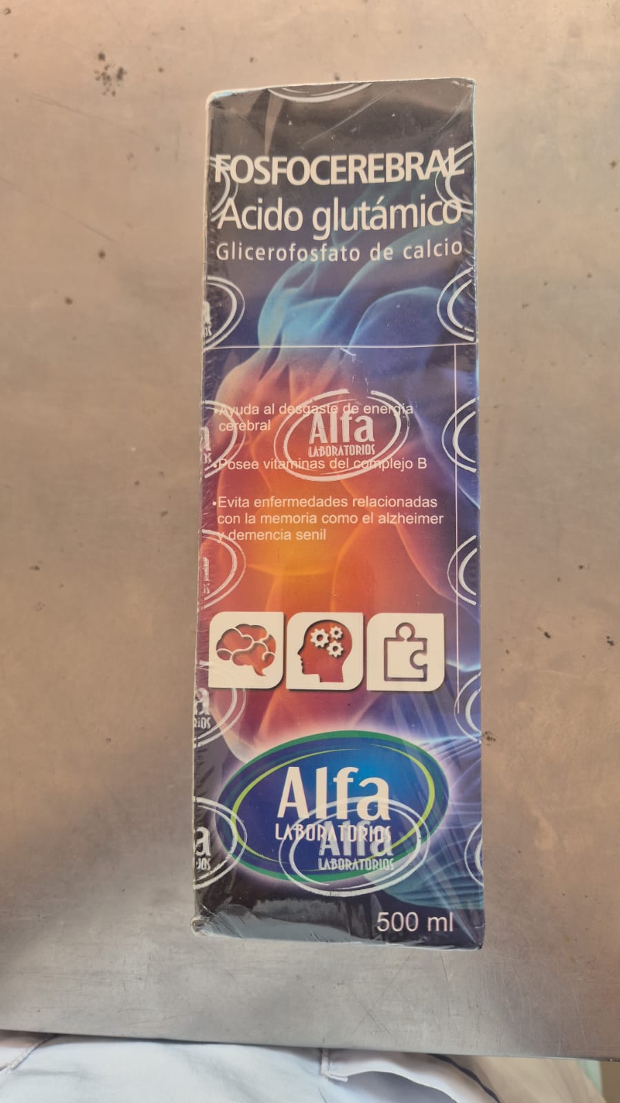 Fosfocerebral Ácido glutamico 500ml laboratorio alfa
