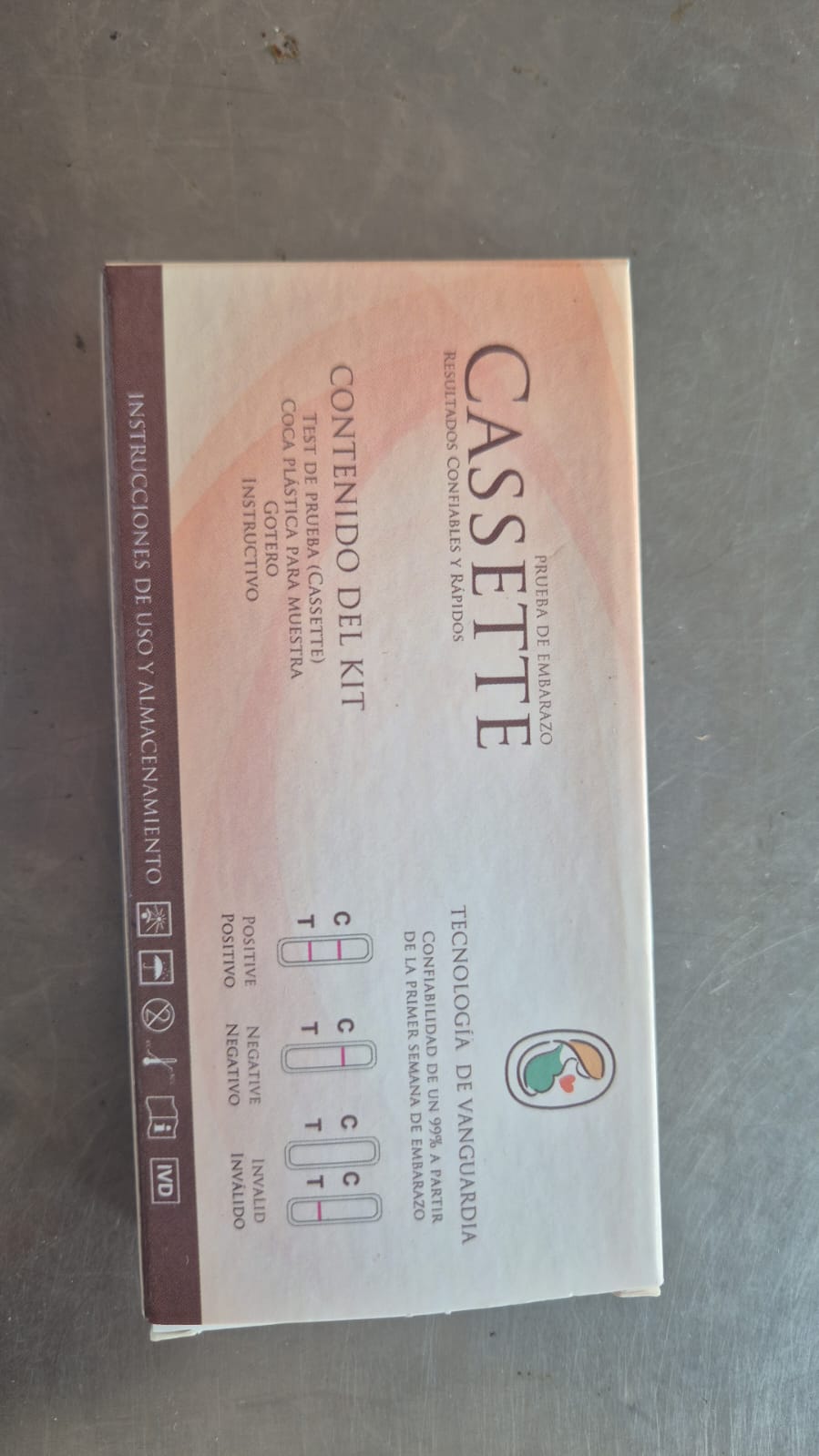 Prueba de Embarazo Cassette