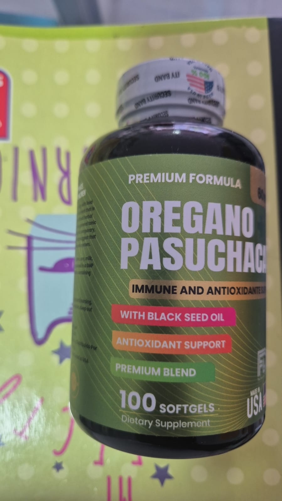 Orégano + Pasuchaca 100 Softgels – Suplemento natural