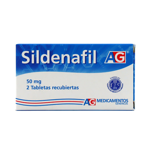 Sildenafil AG 50 mg Caja x 2 Tabletas