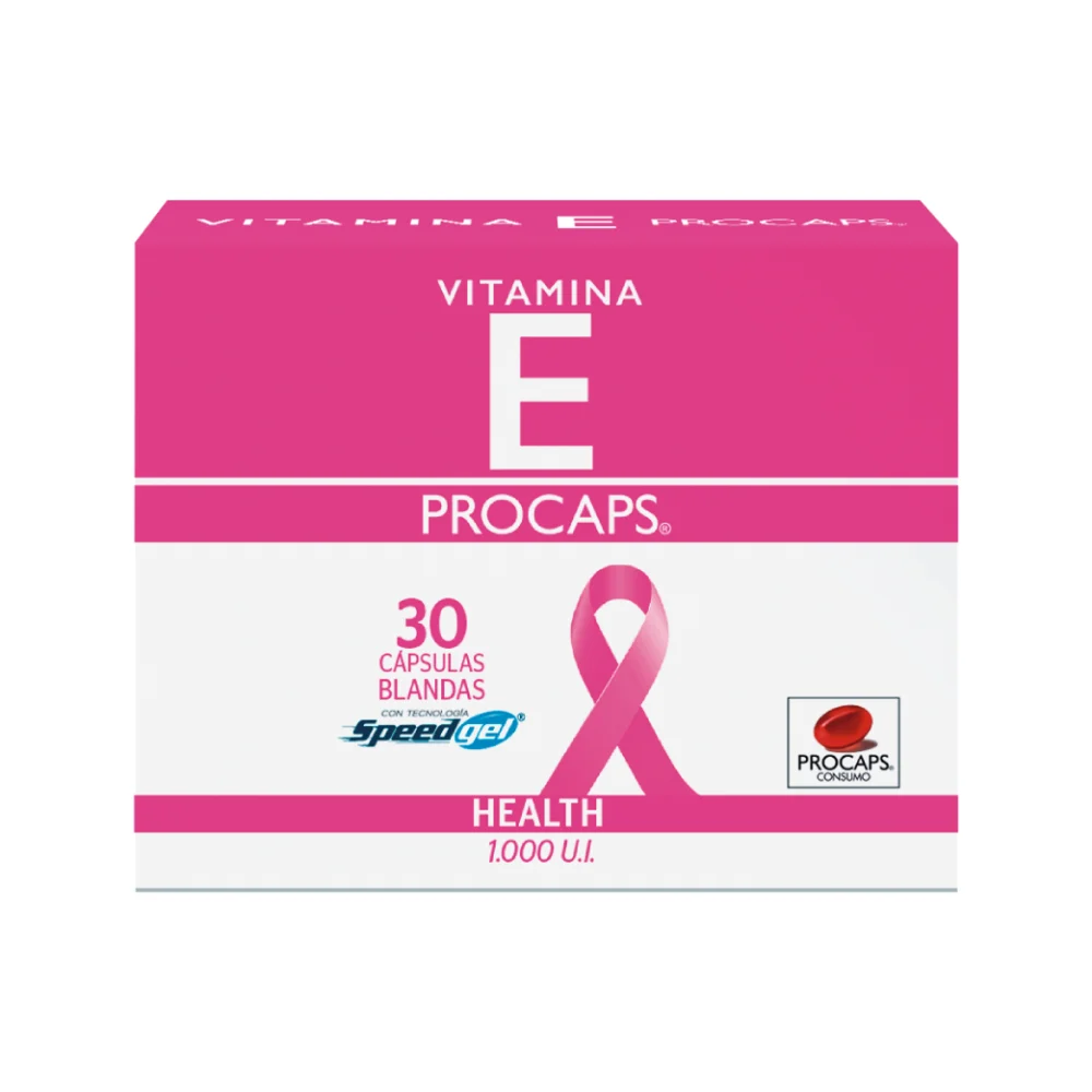 Vitamina E 1000 UI cápsulas blandas (ProCaps, frasco x 30)