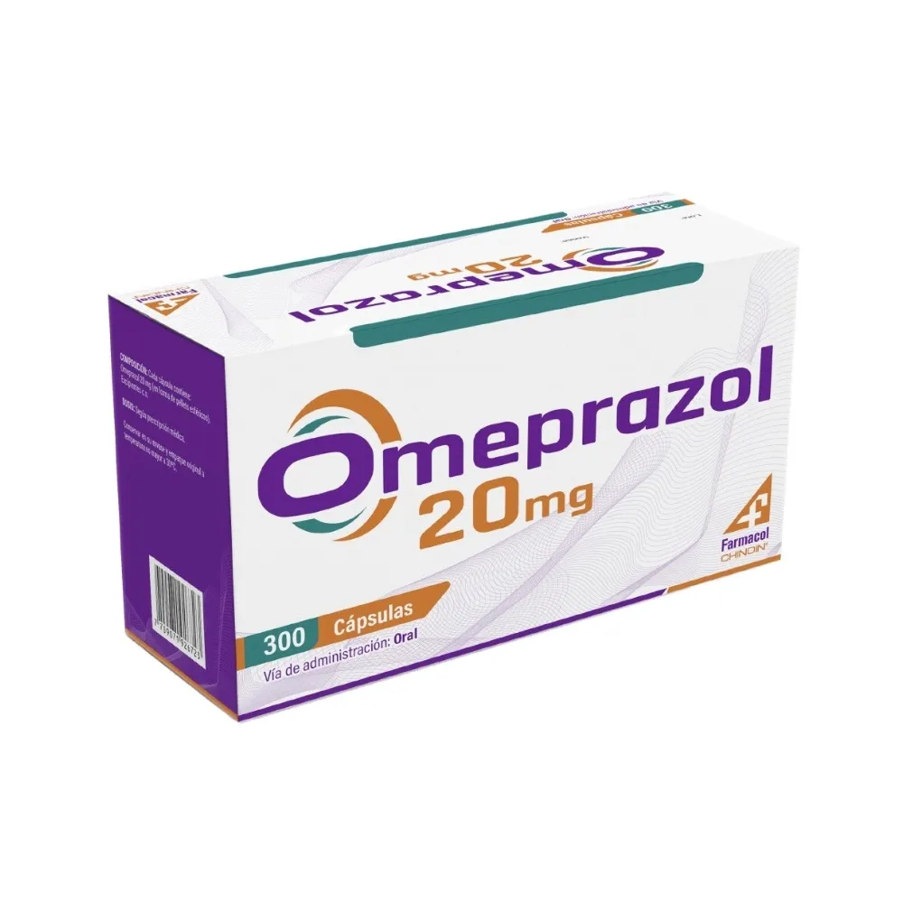 Omeprazol cápsula 20 mg (caja x 300 unds)