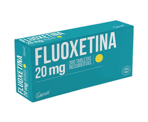 Fluoxetina 20 mg x 300 Tabletas recubiertas