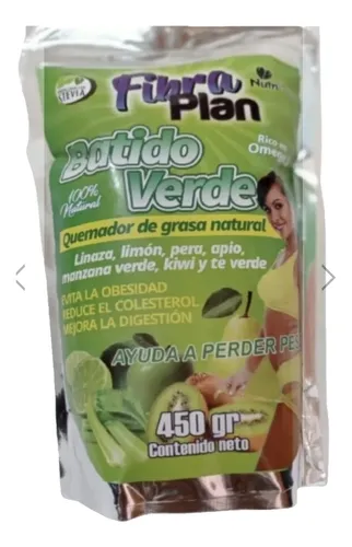 FIBRA PLAN BATIDO VERDE NUTRIPLAN
