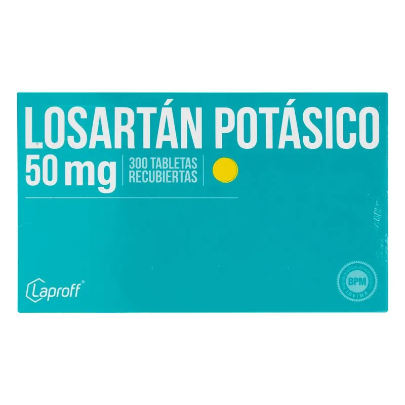 Losartan 50 Mg 300 Tabletas
