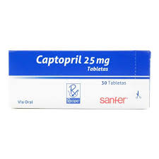 CAPTOPRIL 25 MG 30 TABLETAS RC