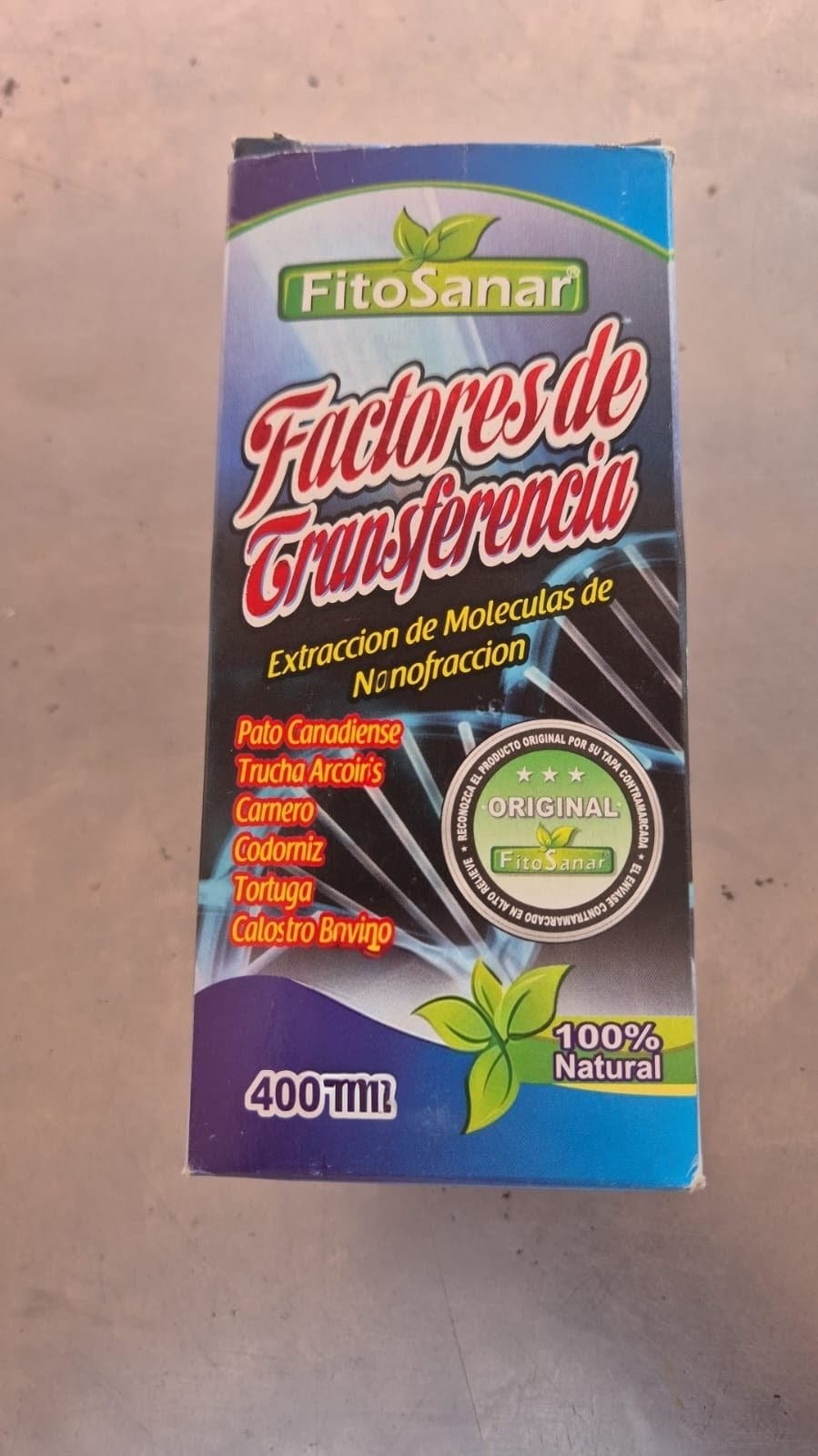 FitoSanar Factores de Transferencia