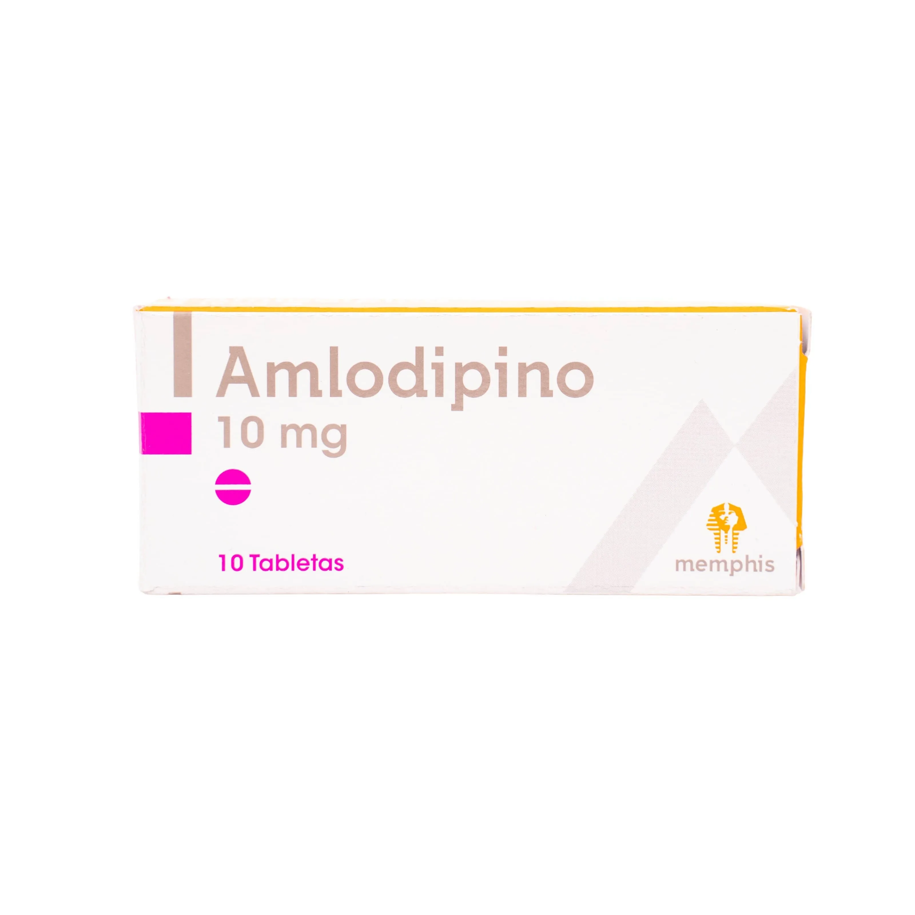 Amlodipino 10 mg – Memphis (x 10 tabletas)
