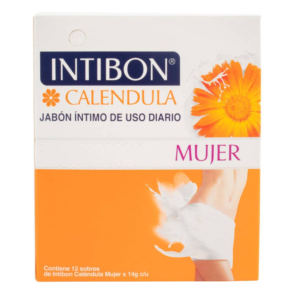 Jabón Íntimo Intibon Mujer – Caléndula (12 sobres)