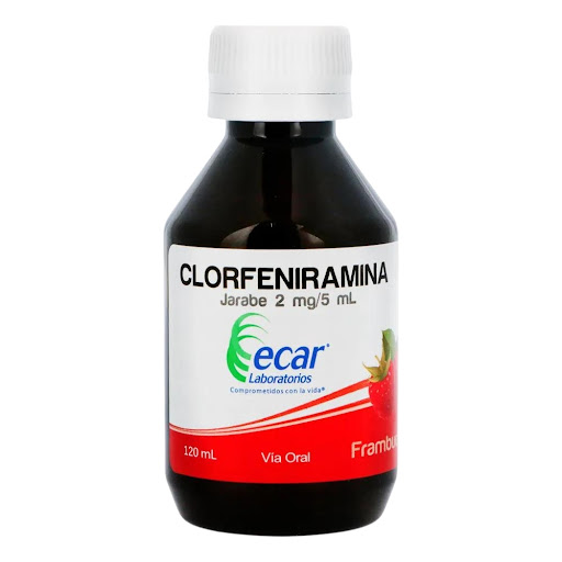Clorfeniranira jarabe 2mg / 5ml ecar 120ml